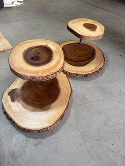 Decorative wooden food / dessert stands