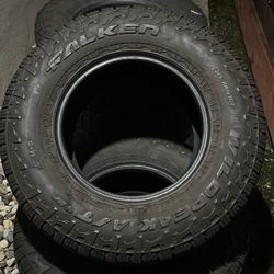 I Have A Set Of Falken A/T  70% Tread