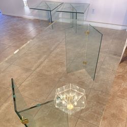Glass Dining Room Table And End Tables $50-99
