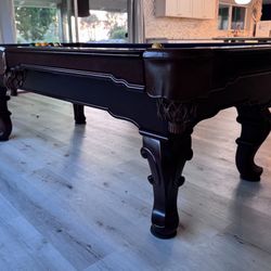 Black Pool Table 8’x4’ (Free Delivery & Pro Setup)
