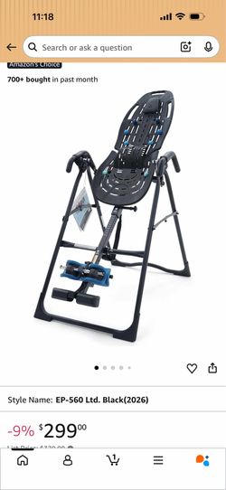 Teeter Inversion table