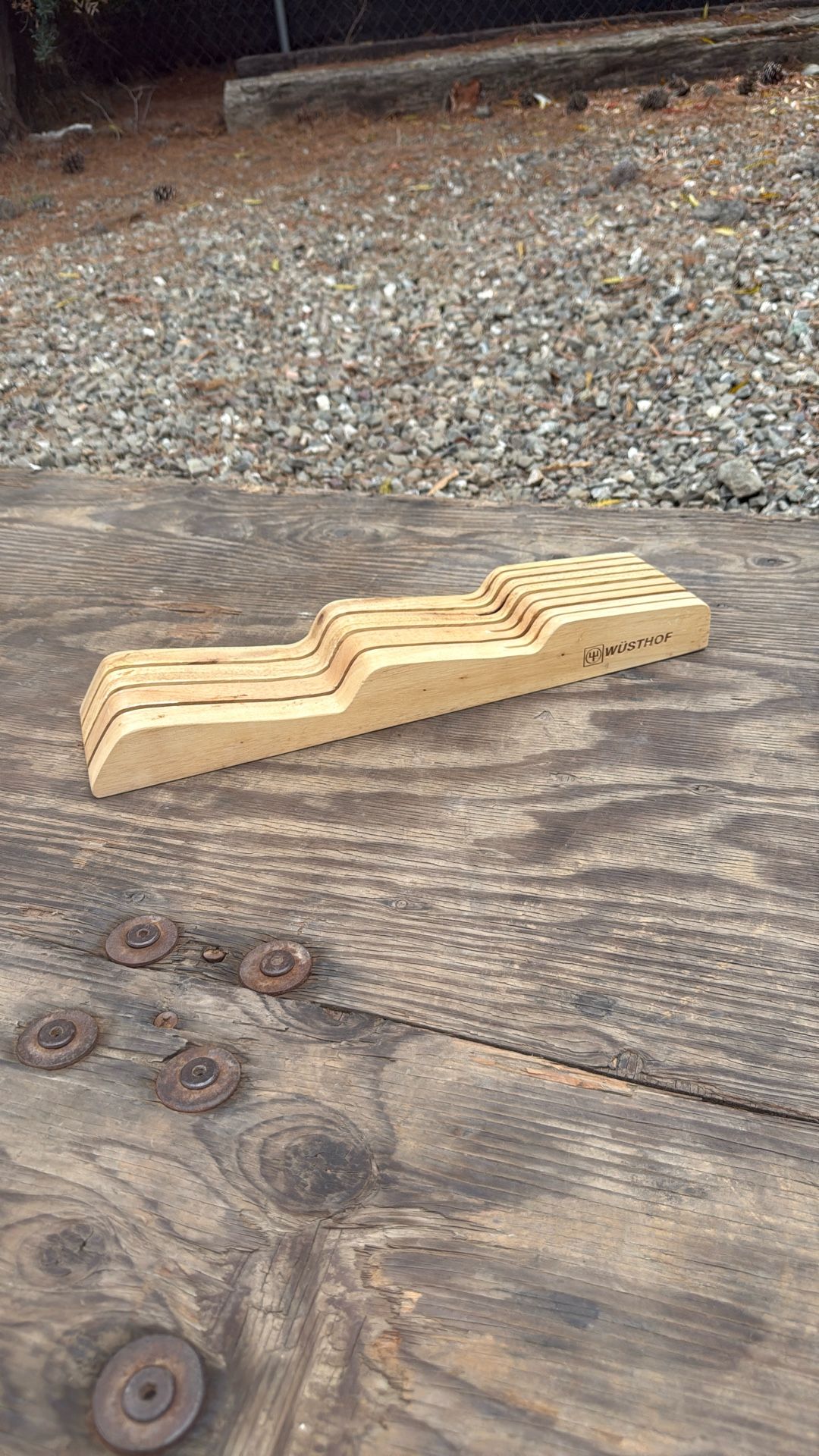 Knife Holder Real Wood (DIRT CHEAP!!!)