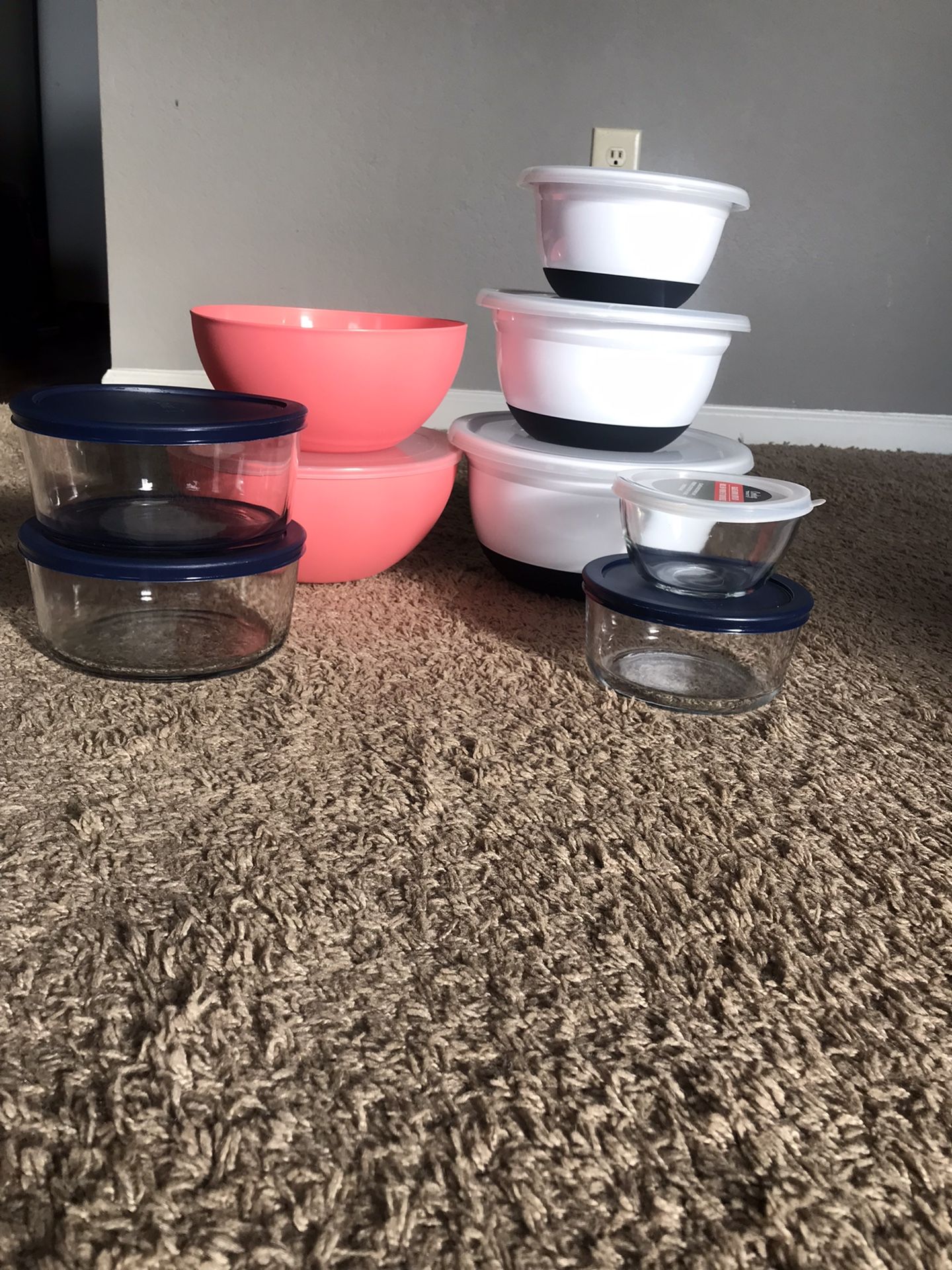 8 Anchor Glass Boxes 5 Quarts