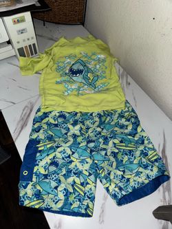 Swimming trunks and shirt  set