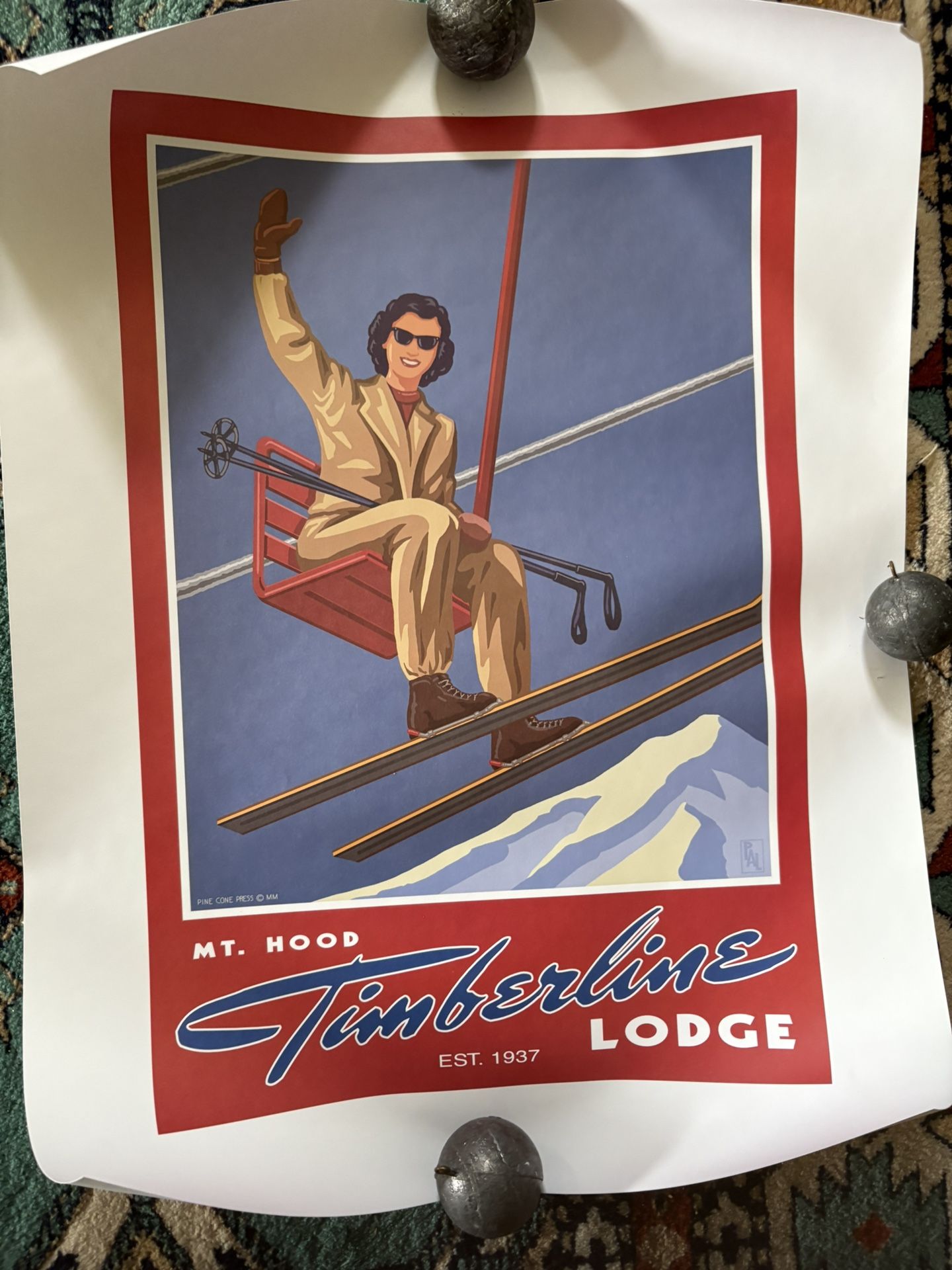 Ski Mount Hood advertisement poster