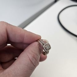 Engagement Ring/wedding Ring Set 