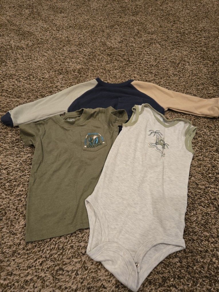 3 Toddler Shirts & Bodysuit – Size 2T / 24M (Play Clothes Bundle) 👕