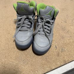 5y Jordan Retro 5 Green Bean