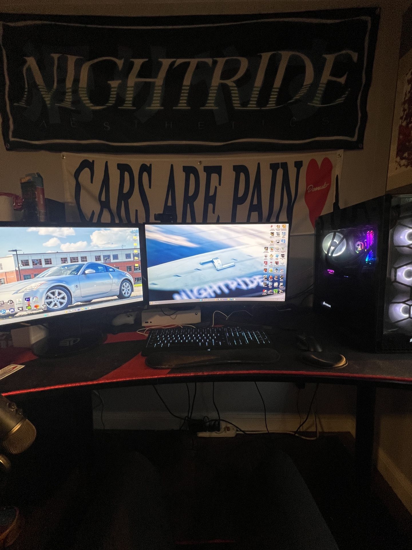 PC gaming setup