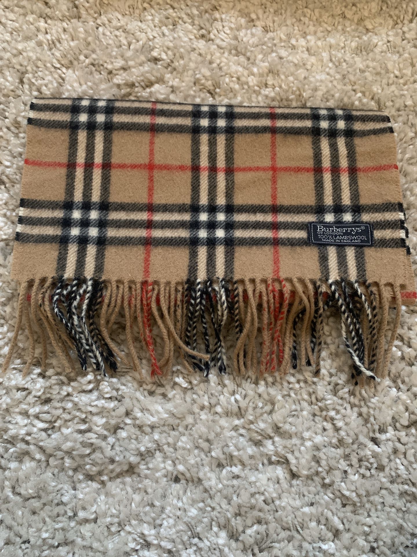 Classic Wool Burberry Scarf.