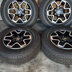Ford Bronco Brand New 2025 Complete Set (5) Wheels (4) Tires Outer Banks Edition