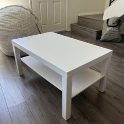 White coffee table
