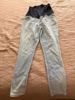Maternity Jeans with Over-Belly Band