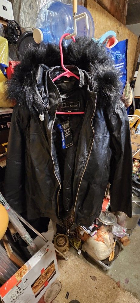 leather jacket. Size. XL. $ 40