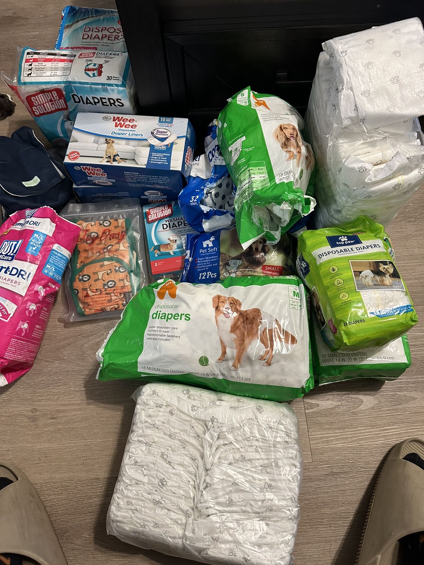 Dog diapers Ranging From XS-Large