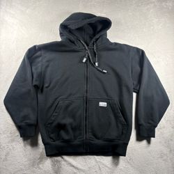 Pro Club Men's Size S Black Heavy Weight Full Zip Hoodie Jacket Grunge Y2K