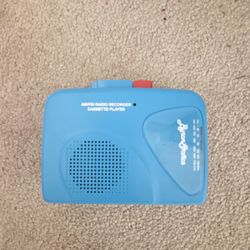 New Byron Statics KCS-315 Portable Cassette Players Recorders FM AM Radio Tape Teal