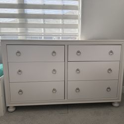 Dresser 6 Drawer And Nightstand White
