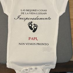 Baby Onesie Announcement
