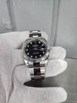  Rolex Datejust 41mm 126334 Oyster Black Diamond Dial