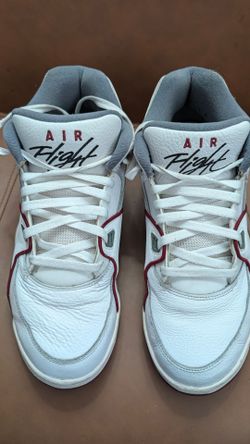 Nike Air Flight White and Burgundy Size 12