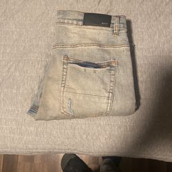 Amiri Jeans Blue Ripped Size 34