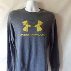 Under Armour men's gray long-sleeve t-shirt size L