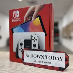 Nintendo Switch OLED Gaming Handheld Brand New - $1 DOWN TODAY, NO CREDIT NEEDED