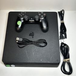 Sony PlayStation 4 PS4 Slim Black Console 500GB, TESTED & WORKING! CUH-2215A