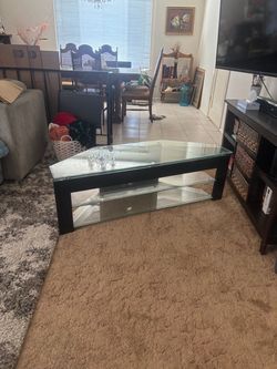 Glass Entertainment Stand