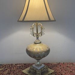 RARE Vintage Hollywood Regency Gold Lamp