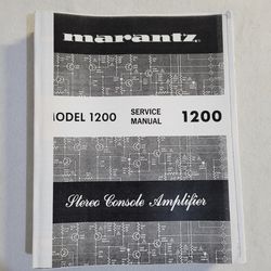 Marantz Model 1200 Service Manual