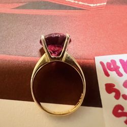 14K Solid Gold Wedding Ring 5.2Gr Size 6