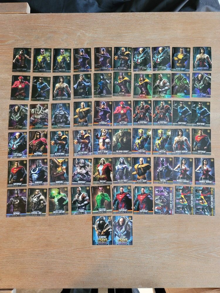 Injustice Gods Among Us - Series 3 Arcade Cards Lot