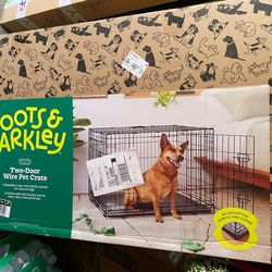 New In Box 2 Door Wire Pet Carrier Size Large