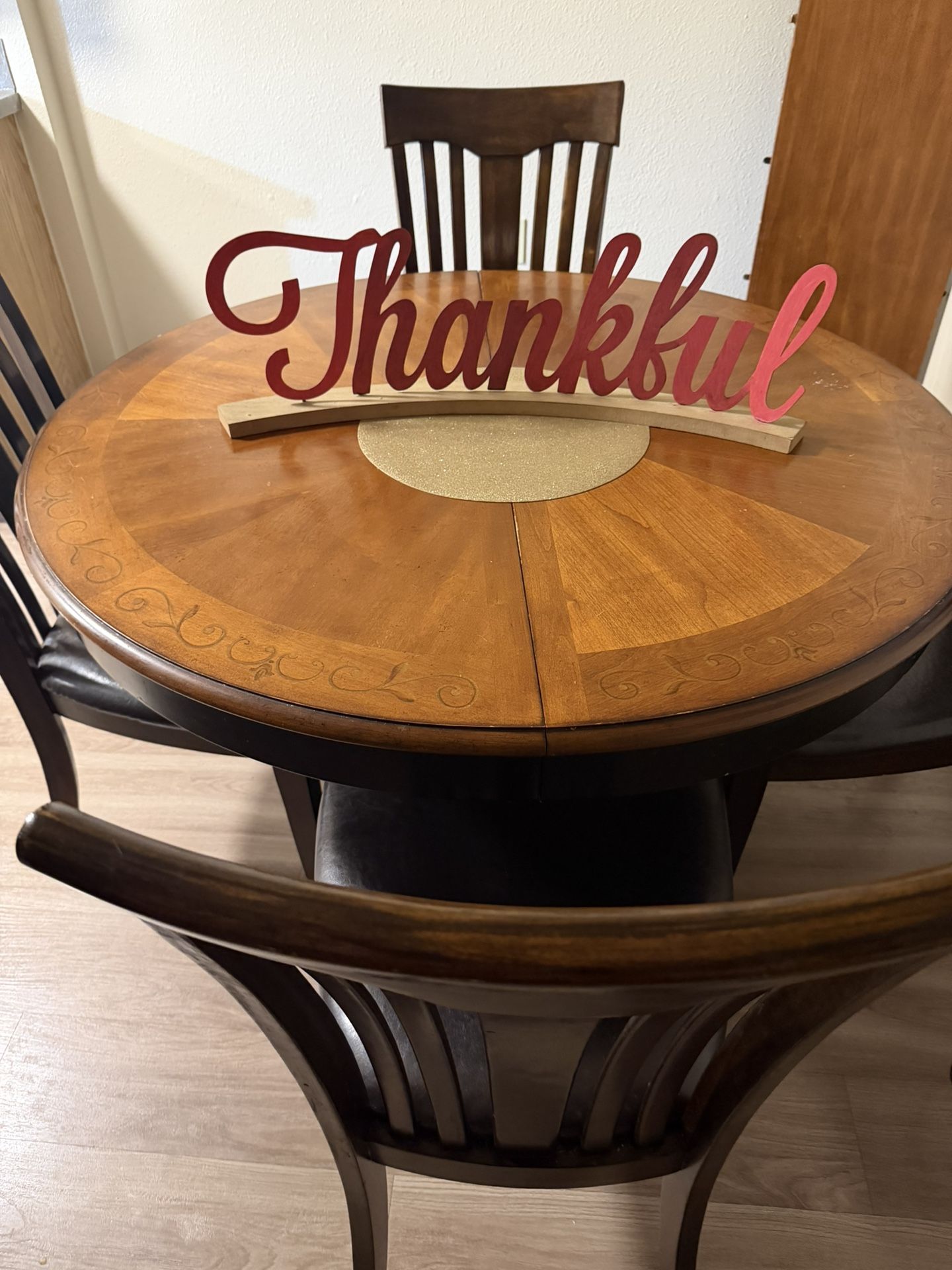 Dining Table With Four Chairs In Great Condition