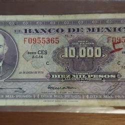 10,000 Pesos Mexico /Matias Romero1978
