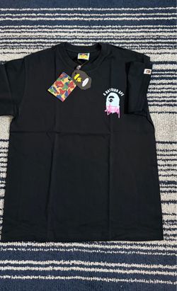 Bape x Stussy black tee Large
