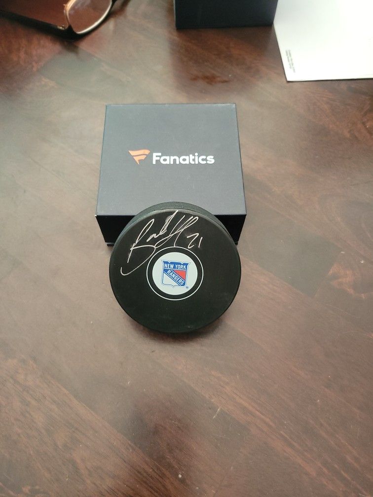 Brett Howden Signed NY Rangers Hockey Puck 