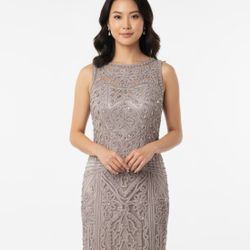 Sue Wong Dress Dark Brown Bronze 