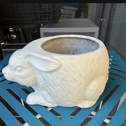 MCM ceramic planter flowers not included