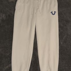 True Religion White Sweatpants Joggers