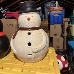 Ceramic Christmas Snowman 