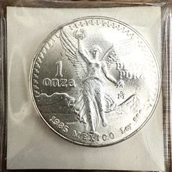 Mexican 1onza Silver Coin 1985