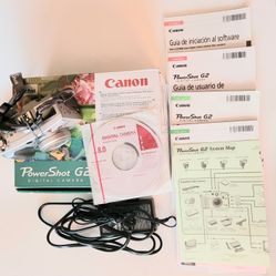 Canon PowerShot G2 Digital Camera – 4.0MP – Box, Manuals, & Strap – Vintage Collector OFFERS TAKEN