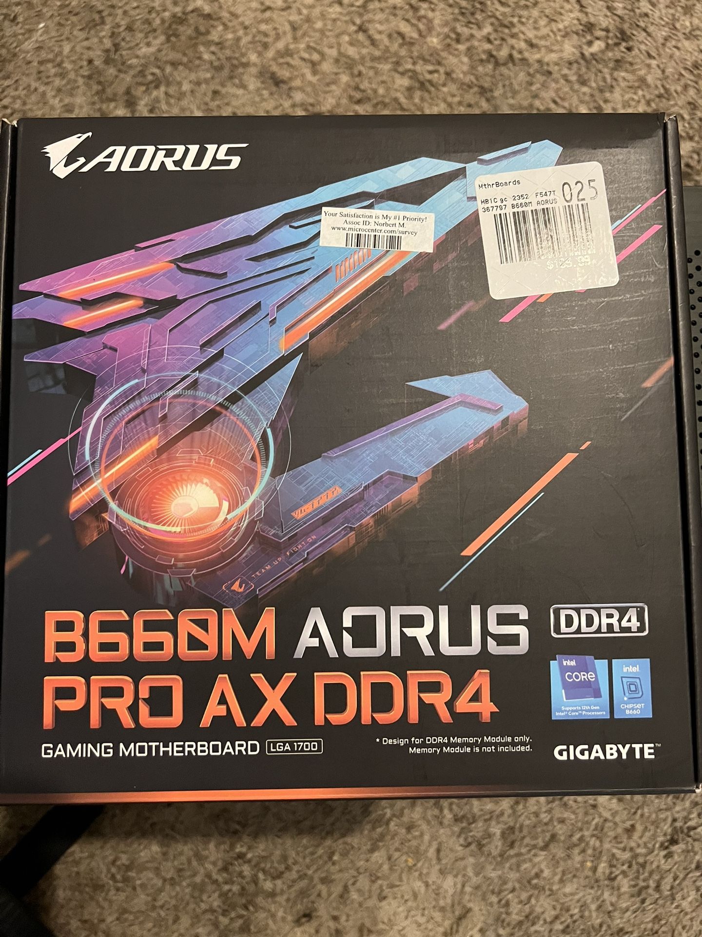 Gigabyte matx motherboard