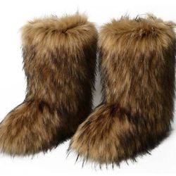 Women's Mid-Calf Fur Boots