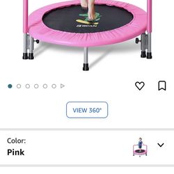 Trampoline With Handle For Kids 