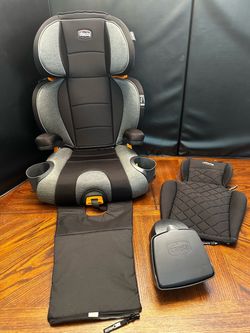 Chicco KidFit Zip Plus 2-in-1 Belt-Positioning Booster Car Seat, Backless