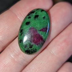 Ruby In Fuchite Cabochon